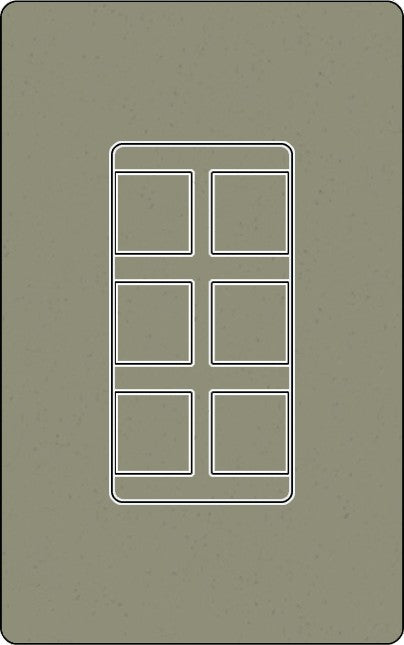 Lutron SC-6PF Designer Style (Satin) 6-Port Frame - Ready Wholesale Electric Supply and Lighting