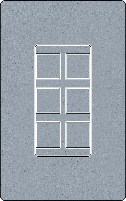Lutron SC-6PF Designer Style (Satin) 6-Port Frame - Ready Wholesale Electric Supply and Lighting