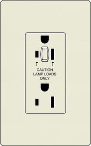 Lutron SCR-20-HDTR Designer Style (Satin) 20A Half-Dimming Tamper Resistant Receptacle - Ready Wholesale Electric Supply and Lighting