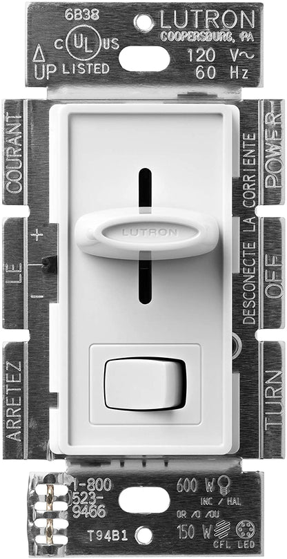 Lutron SLV-603P Skylark 450W, Single Pole, Magnetic Low Voltage, Preset Dimmer - Ready Wholesale Electric Supply and Lighting