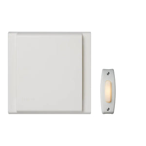 NuTone BKL340LWH Line Voltage Wired Doorbell w/ LED Lighted White